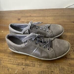 Josef Seibel Womens Size 39 8-8.5 Taupe Lace-up Casual Comfort Sneaker Shoes
